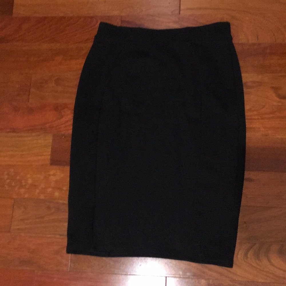 Black pencil skirt